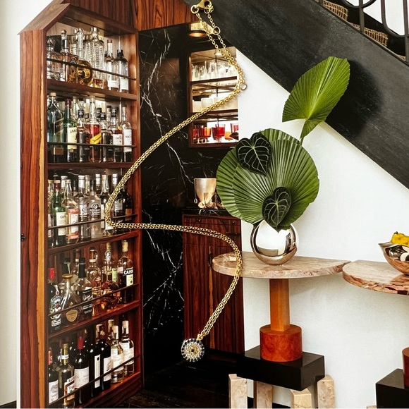 14K Gold Protective Eye Necklace - Picture 3 of 4